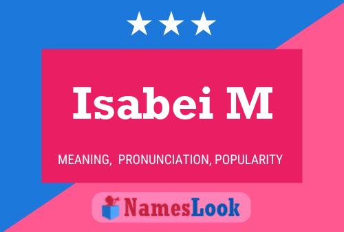 ملصق اسم Isabei M