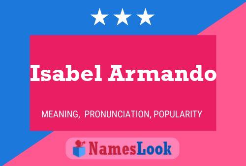 ملصق اسم Isabel Armando