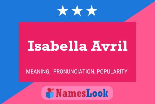 ملصق اسم Isabella Avril