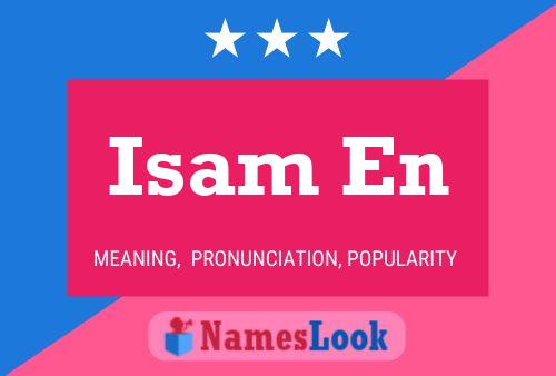 ملصق اسم Isam En