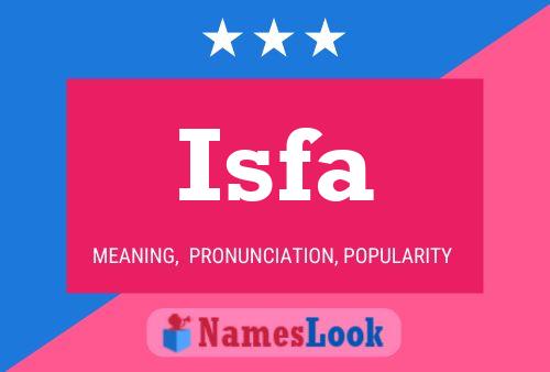 ملصق اسم Isfa