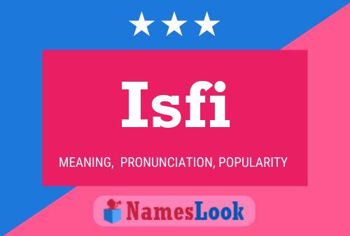 ملصق اسم Isfi