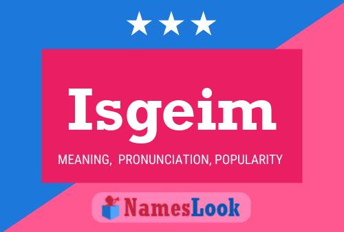 ملصق اسم Isgeim