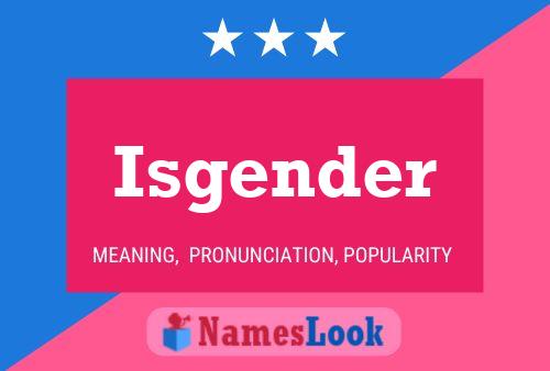 ملصق اسم Isgender