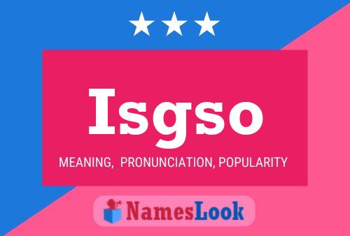 ملصق اسم Isgso