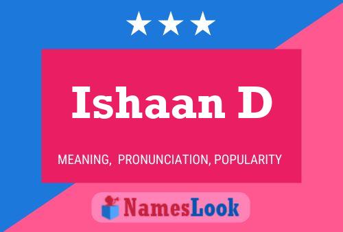 ملصق اسم Ishaan D