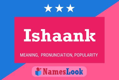 ملصق اسم Ishaank