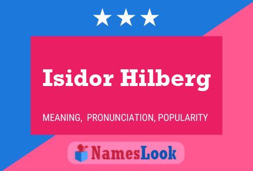 ملصق اسم Isidor Hilberg