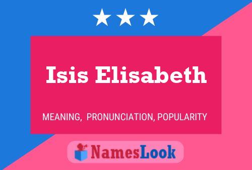 ملصق اسم Isis Elisabeth