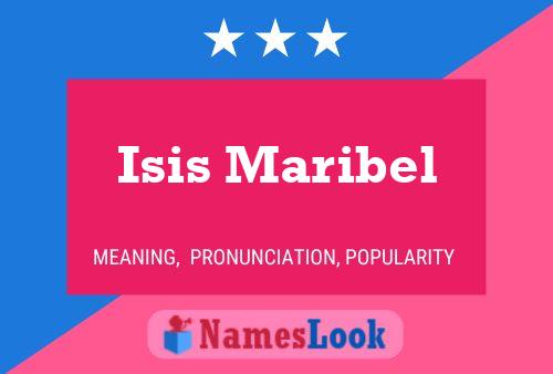 ملصق اسم Isis Maribel