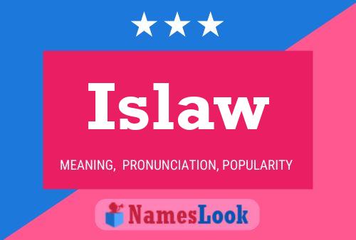 ملصق اسم Islaw