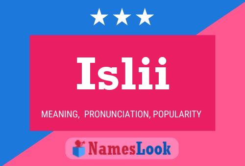 ملصق اسم Islii