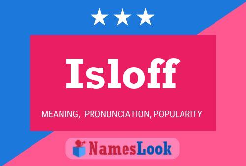 ملصق اسم Isloff