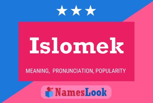 ملصق اسم Islomek