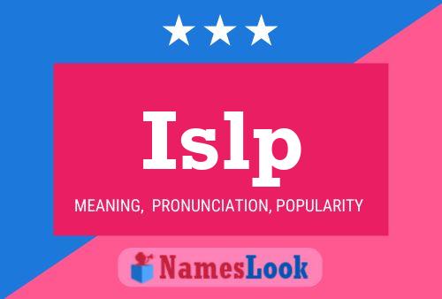 ملصق اسم Islp