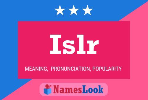 ملصق اسم Islr