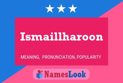 ملصق اسم Ismaillharoon