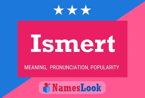 ملصق اسم Ismert