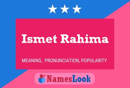 ملصق اسم Ismet Rahima