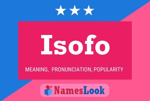 ملصق اسم Isofo