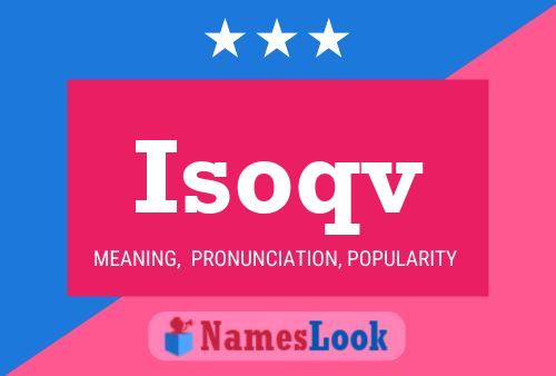 ملصق اسم Isoqv