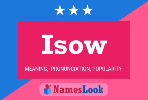 ملصق اسم Isow