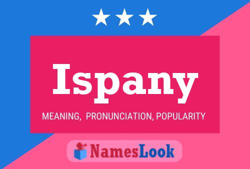 ملصق اسم Ispany