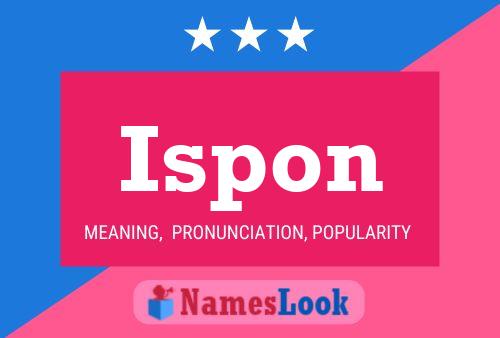 ملصق اسم Ispon