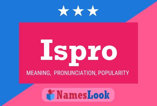 ملصق اسم Ispro