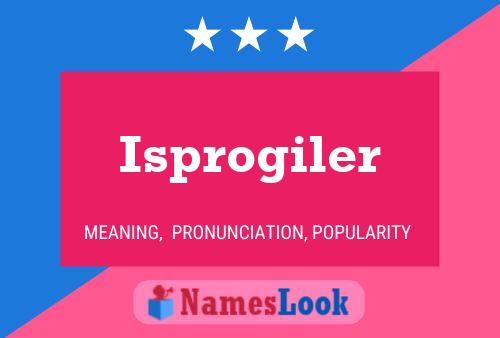 ملصق اسم Isprogiler