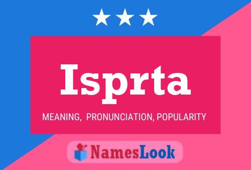 ملصق اسم Isprta