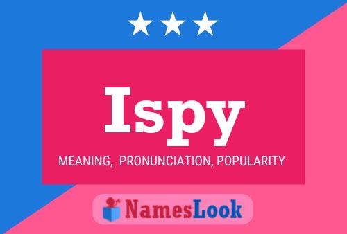 ملصق اسم Ispy