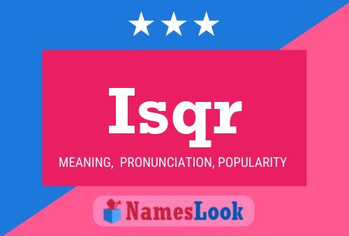 ملصق اسم Isqr