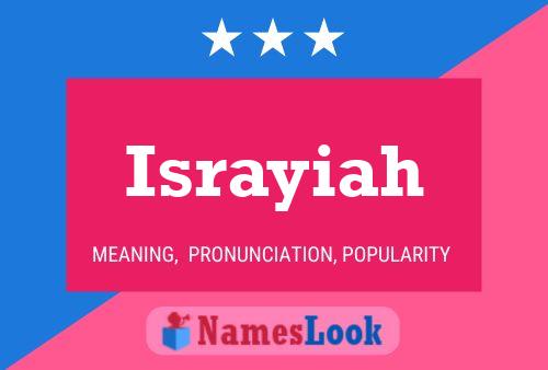 ملصق اسم Israyiah