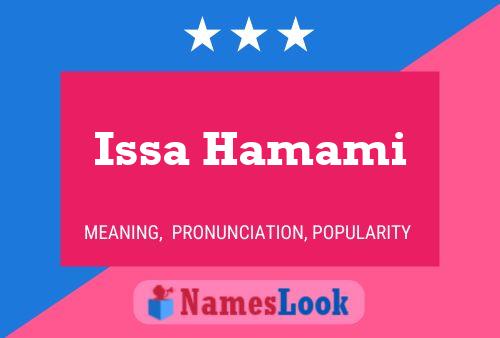 ملصق اسم Issa Hamami