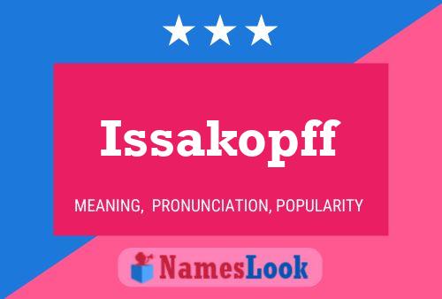 ملصق اسم Issakopff