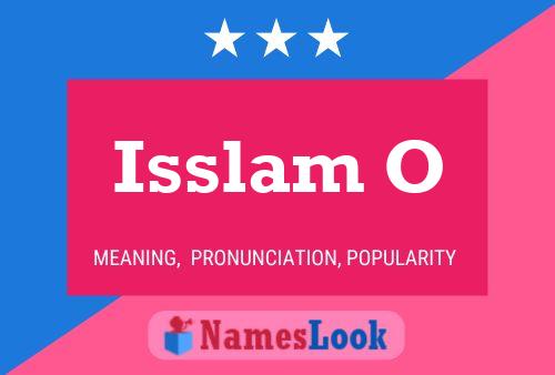 ملصق اسم Isslam O