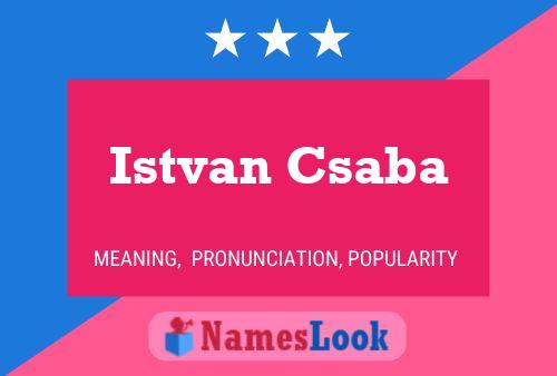 ملصق اسم Istvan Csaba