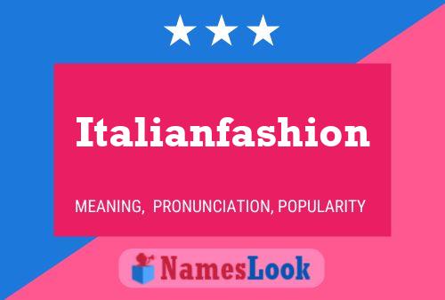 ملصق اسم Italianfashion