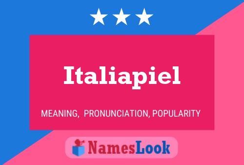 ملصق اسم Italiapiel