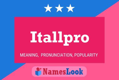 ملصق اسم Itallpro