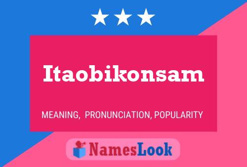 ملصق اسم Itaobikonsam