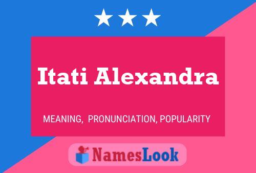 ملصق اسم Itati Alexandra