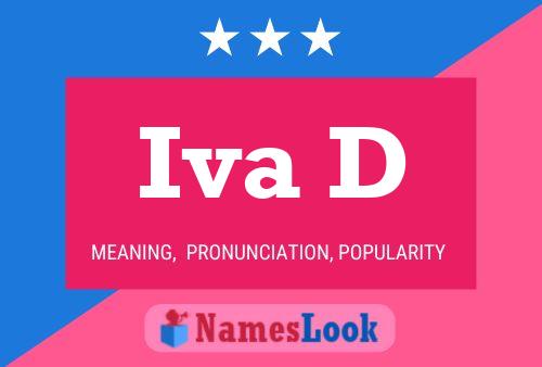 ملصق اسم Iva D