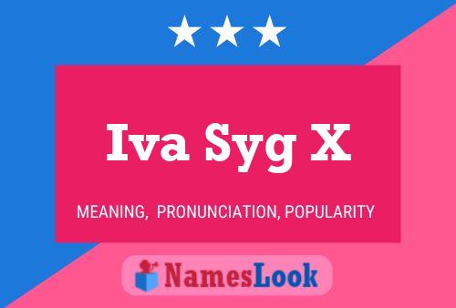 ملصق اسم Iva Syg X