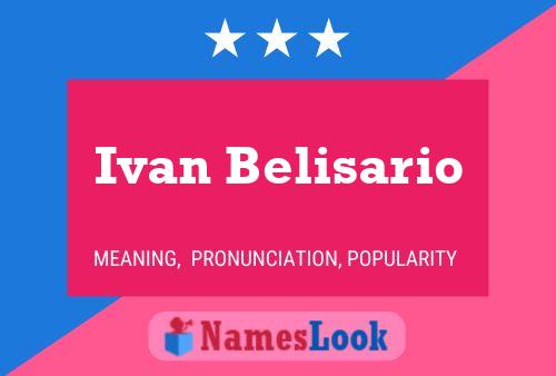 ملصق اسم Ivan Belisario