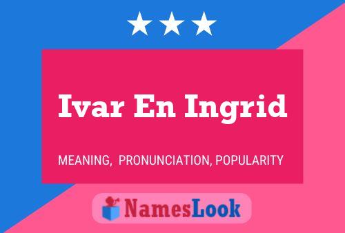 ملصق اسم Ivar En Ingrid