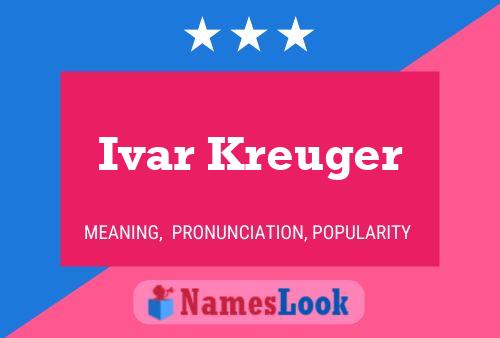 ملصق اسم Ivar Kreuger