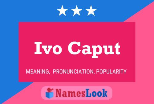 ملصق اسم Ivo Caput