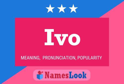 ملصق اسم Ivo